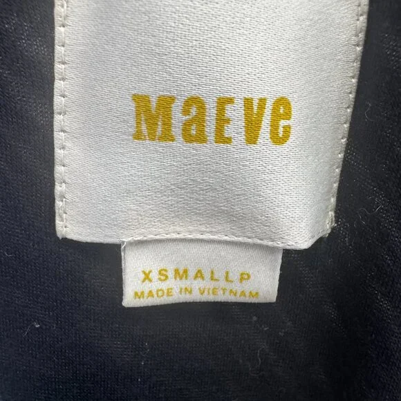 Maeve Anthropology Asymmetrical Black Sleeveless Dress - XS, - Picture 3 of 11